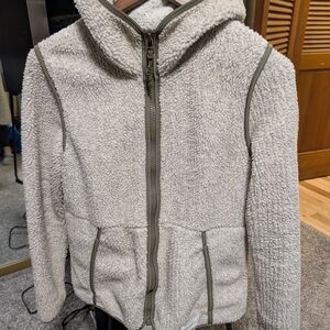 REI Cooperative Olive and Cream Sherpa Jacket